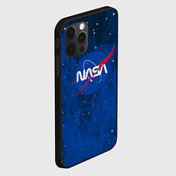 Чехол для iPhone 12 Pro Max Nasa - звёзды лого, цвет: 3D-черный — фото 2