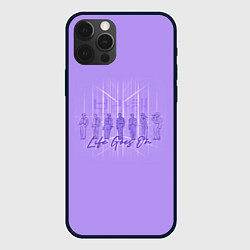 Чехол iPhone 12 Pro Max BTS live goes on purple