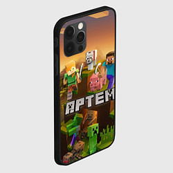 Чехол для iPhone 12 Pro Max Артем Minecraft, цвет: 3D-черный — фото 2