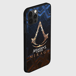 Чехол для iPhone 12 Pro Max Assassins creed mirage logo, цвет: 3D-черный — фото 2