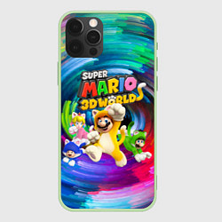 Чехол iPhone 12 Pro Max Super Mario 3D World - Nintendo - Team of heroes