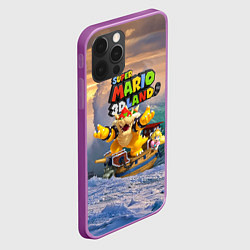 Чехол для iPhone 12 Pro Max Принцесса Персик на корабле Боузера - Super Mario, цвет: 3D-сиреневый — фото 2