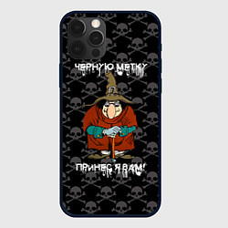 Чехол для iPhone 12 Pro Max Остртов сокровищь, черная метка, цвет: 3D-черный