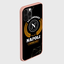 Чехол для iPhone 12 Pro Max Лого Napoli и надпись legendary football club на т, цвет: 3D-светло-розовый — фото 2