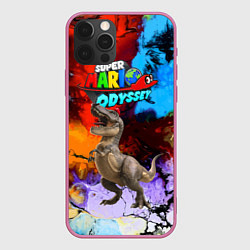 Чехол для iPhone 12 Pro Max Super Mario Odyssey - Dinosaur - Nintendo, цвет: 3D-малиновый