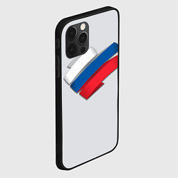 Чехол для iPhone 12 Pro Max Триколор - ленточки, цвет: 3D-черный — фото 2