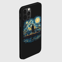 Чехол для iPhone 12 Pro Max Звездная Ночь пародия, цвет: 3D-черный — фото 2