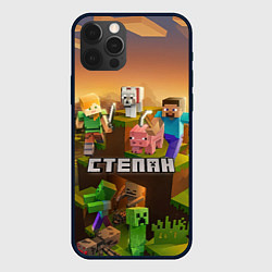 Чехол iPhone 12 Pro Max Степан Minecraft