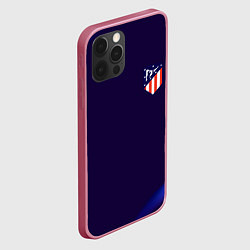 Чехол для iPhone 12 Pro Max Фк Atletico абстракция, цвет: 3D-малиновый — фото 2