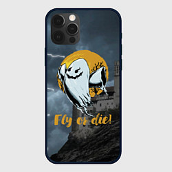 Чехол для iPhone 12 Pro Max Fly or die! Castle, цвет: 3D-черный
