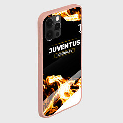 Чехол для iPhone 12 Pro Max Juventus legendary sport fire, цвет: 3D-светло-розовый — фото 2