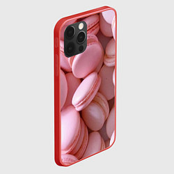 Чехол для iPhone 12 Pro Max Красные и розовые кексы, цвет: 3D-красный — фото 2