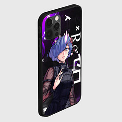 Чехол для iPhone 12 Pro Max Рем в черном - Re:Zero, цвет: 3D-черный — фото 2