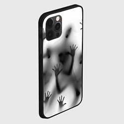 Чехол для iPhone 12 Pro Max Bodies inside behind a white wall, цвет: 3D-черный — фото 2