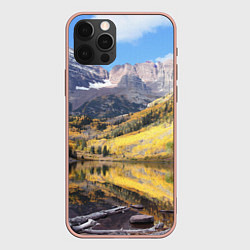 Чехол iPhone 12 Pro Max Красивая река между гор