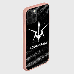 Чехол для iPhone 12 Pro Max Code Geass с потертостями на темном фоне, цвет: 3D-светло-розовый — фото 2