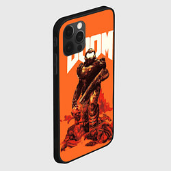 Чехол для iPhone 12 Pro Max DOOM - Doomguy, цвет: 3D-черный — фото 2