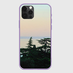 Чехол для iPhone 12 Pro Max Мягкий рассвет, цвет: 3D-сиреневый