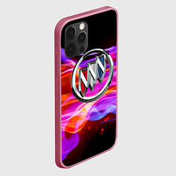 Чехол для iPhone 12 Pro Max Buick - emblem - element, цвет: 3D-малиновый — фото 2