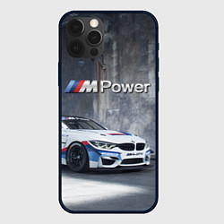 Чехол iPhone 12 Pro Max BMW M4 GT4 - racing team - motorsport