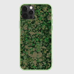 Чехол для iPhone 12 Pro Max Текстура Хаки маскировка Армейская, цвет: 3D-салатовый