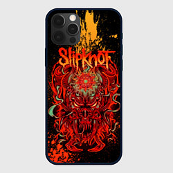 Чехол iPhone 12 Pro Max Slipknot - red monster