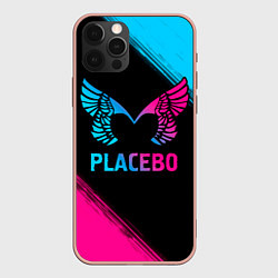 Чехол для iPhone 12 Pro Max Placebo - neon gradient, цвет: 3D-светло-розовый