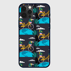 Чехол для iPhone 12 Pro Max Велопрогулка, цвет: 3D-черный