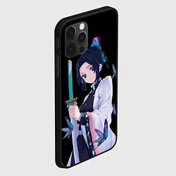 Чехол для iPhone 12 Pro Max Шинобу Кочо с клинком - demon slayer, цвет: 3D-черный — фото 2