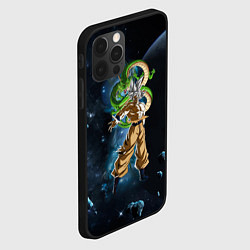 Чехол для iPhone 12 Pro Max Dragon Ball - Space - Son Goku, цвет: 3D-черный — фото 2