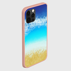 Чехол для iPhone 12 Pro Max Sea lagoon, цвет: 3D-светло-розовый — фото 2