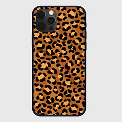 Чехол для iPhone 12 Pro Max Леопардовый цвет, цвет: 3D-черный
