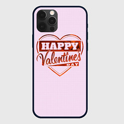 Чехол для iPhone 12 Pro Max Happy Valentines Day!, цвет: 3D-черный