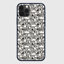 Чехол для iPhone 12 Pro Max Кролики пятнистые, цвет: 3D-черный