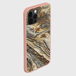 Чехол для iPhone 12 Pro Max Камень stone, цвет: 3D-светло-розовый — фото 2