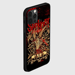 Чехол для iPhone 12 Pro Max Slipknot red black, цвет: 3D-черный — фото 2