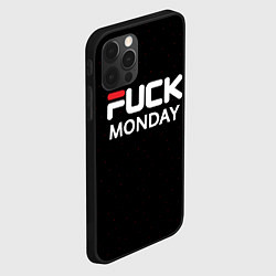 Чехол для iPhone 12 Pro Max Fuck monday - antibrand, fila, цвет: 3D-черный — фото 2