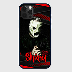 Чехол для iPhone 12 Pro Max Slipknot black & red, цвет: 3D-черный