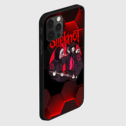 Чехол для iPhone 12 Pro Max Slipknot art black, цвет: 3D-черный — фото 2