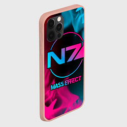 Чехол для iPhone 12 Pro Max Mass Effect - neon gradient, цвет: 3D-светло-розовый — фото 2