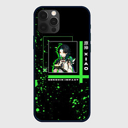 Чехол для iPhone 12 Pro Max Genshin Impact: Xiao, цвет: 3D-черный