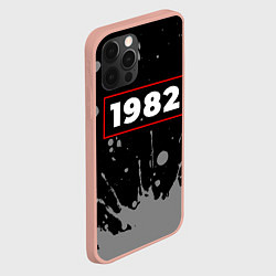 Чехол для iPhone 12 Pro Max 1982 - в красной рамке на темном, цвет: 3D-светло-розовый — фото 2