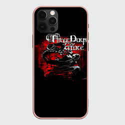 Чехол для iPhone 12 Pro Max Three Days Grace змея и ворон, цвет: 3D-светло-розовый