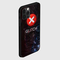 Чехол для iPhone 12 Pro Max GLITCH - Визуальная ошибка, цвет: 3D-черный — фото 2