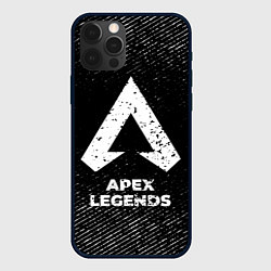 Чехол для iPhone 12 Pro Max Apex Legends с потертостями на темном фоне, цвет: 3D-черный