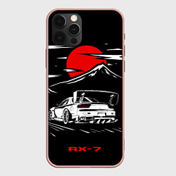 Чехол для iPhone 12 Pro Max Мазда RX - 7 JDM Style, цвет: 3D-светло-розовый