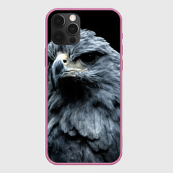 Чехол для iPhone 12 Pro Max Oрёл, цвет: 3D-малиновый