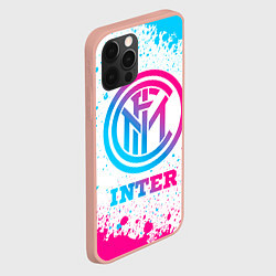 Чехол для iPhone 12 Pro Max Inter neon gradient style, цвет: 3D-светло-розовый — фото 2