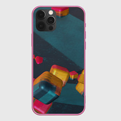 Чехол iPhone 12 Pro Max Множество абстрактных кубиков