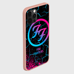 Чехол для iPhone 12 Pro Max Foo Fighters - neon gradient, цвет: 3D-светло-розовый — фото 2